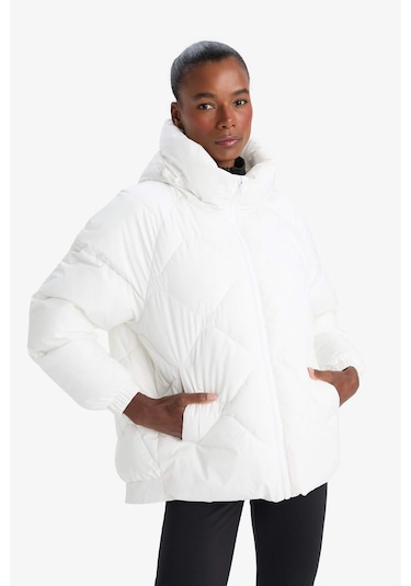 Defacto Defactofit Su İtici Oversize Fit Geniş Kalıp Kapüşonlu Fermuarlı Cepli Şişme Mont E9260ax25auwt80 Beyaz-wt80 Defacto Defactofit Su İtici Oversize Fit Geniş Kalıp Kapüşonlu Fermuarlı Cepli Şişme Mont E9260ax25auwt80 Beyaz-wt80