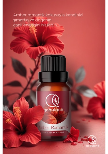 Qoquland Amber Romantik Uçucu Yağ Buhurdanlık Esansı Oda Kokusu 10 ML