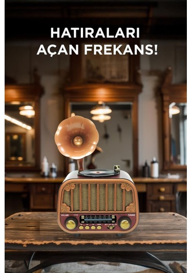 Torima D76 Nostaljik Radyo Bluetooth Hoparlör