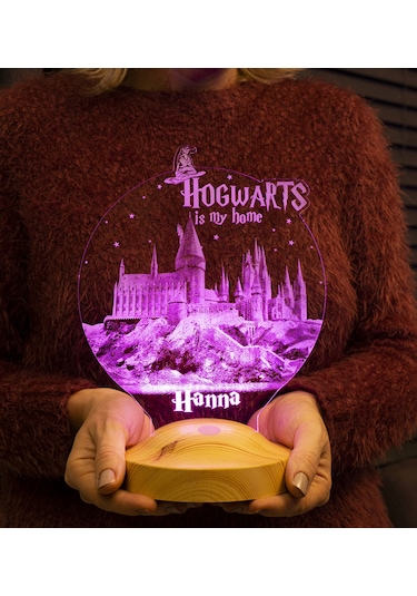 Kişiye Özel Harry Potter Hogwarts Led Lamba