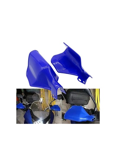 Beyaz 1 Çift Evrensel Motosiklet Handguards El Muhafızları Koruyucular Kalkan Rüzgar Geçirmez Muhafızları Moto Dirt Bike Atv'ler İçin