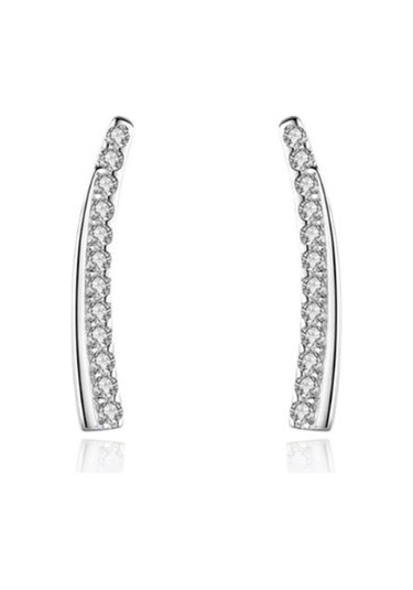 Brezza Lusso Jewelry Timeless Series Ay Işığı Kadın Gümüş Küpe Gümüş