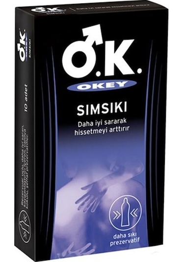 Okey Sımsıkı Prezervatif 10 Adet