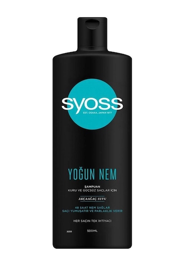 Syoss Yoğun Nem Şampuanı 3 x 500 ML