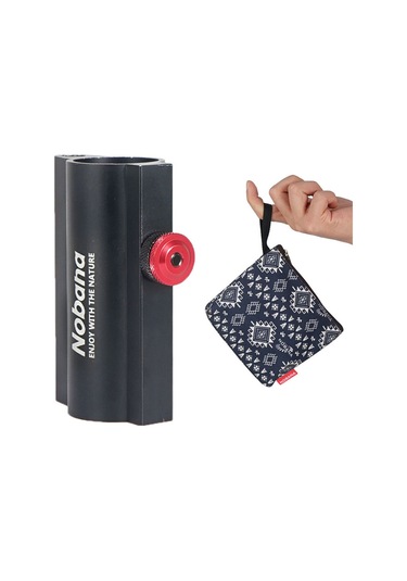 Shineyee Alüminyum Alüminyum 34mm Çaplı Siyah Kamp Tenteği, Şemsiye Ve Çadır Ayakçığı Sabitleyici Aksesuarı Siyah