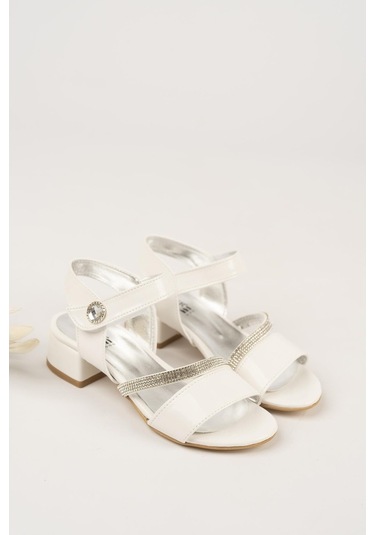 Kız Çocuk Taşlı Abiye Ayakkabı Siyah