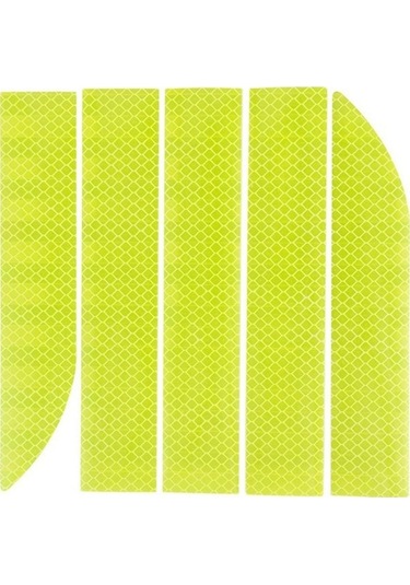 Novahub Yeşil Elens Mağazası Araba Reflektör Etiketi 3x90 Cm Gövde Dış Bagaj Çıkartması Otomatik Yansıtıcı Bant