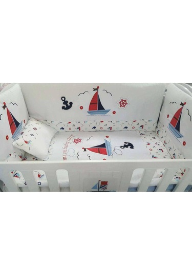 Aluç Bebe Lüx Çapalı Dümenli Nakışlı Bebe Uyku Seti (70-130 Ebatı