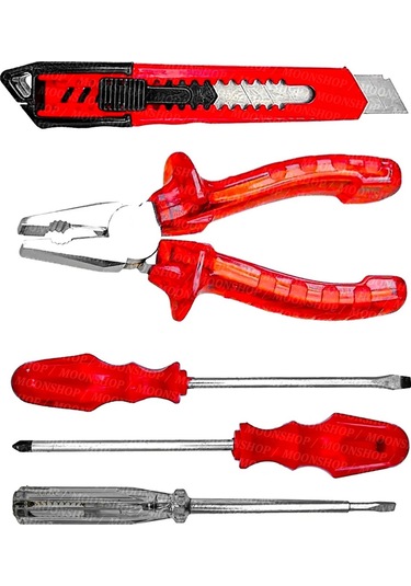 Moonshop Pense Kontrol Kalemi Düz Tornavida YIldız Tornavida Falç