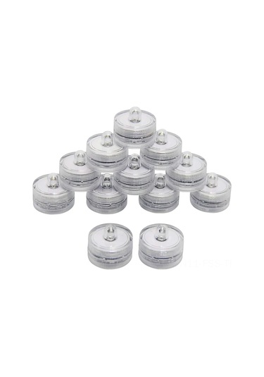 Hfambition 12 Adet Su Altı Led Işıkları - Yangısız, Su Geçirmez, Pilli Fonksiyonlu - Düğün Ve Noel Dekorasyonu Diğer