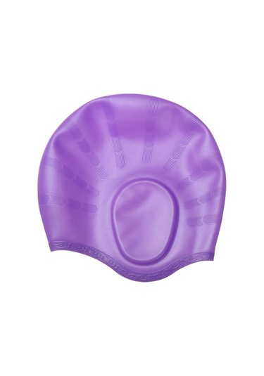 Uzun Saçlı Yetişkinler İçin Silikon Kulak Koruma Su Geçirmez Yüzme Kap Kırmızı Silikon Mor Yetişkin L 613444 Mavi Mor