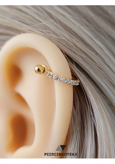 Piercingoteka Helix Kulak Piercing Halkası 53819245 Altın