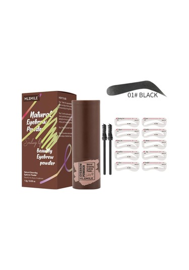 Mlsmıle Kaşlar, Su Geçirmez, Terleme Önleyici, Tembel Makyaj Pudra Pudra Plove Kaş Fırçası Seti Saç Çizgisi Farı Pudra 01