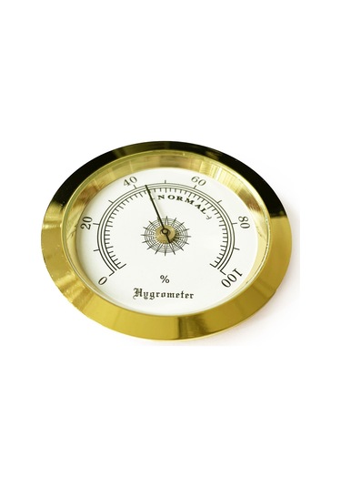 Analog Higrometre Nem Ölçer Humidor Puro Kutusu için Metal Çerçev N11.1836
