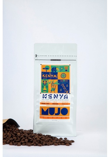 Kenya Aa Top Karigu, Kirinyaga Çekirdek Kahve-250gr-kağıt Filtre Kağıt Filtre