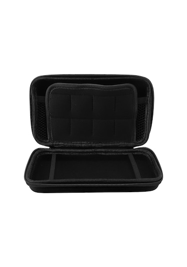 Kangvka Nintendo 3ds/new 3ds Xl/new 2ds Xl İçin Taşınabilir Korumalı Kasa - Su Geçirmez Pu + Eva Malzeme, 8 Oyun Kartuşu Yuva Ve Aksesuar Çantası, Gümüş Renk