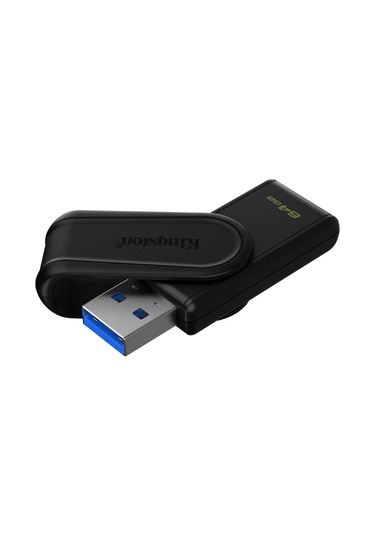 Kingston Dtxs-64gb 64gb Portable Usb 3.2 Gen1 Datatraveler Exodias Black-black Flash Bellek
