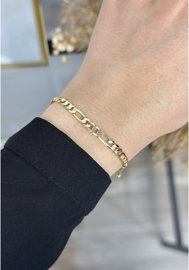 Xp Gold Marka Model Bileklik 18.5 Cm Altın