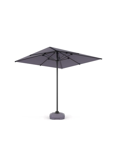 Mini Pro Push-up Sistemli Şemsiye 210x210 Bahçe Balkon Plaj Şemsiyesi Antrasit Antrasit