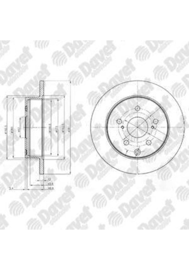 Fren Dıskı Arka Rav4 06 281mm