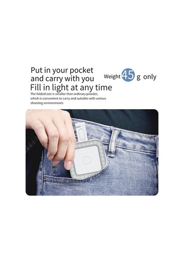 Pazly D13408w Manyetik Led Dolgu Işığı - Telefon Selfie Işığı Beyaz Beyaz