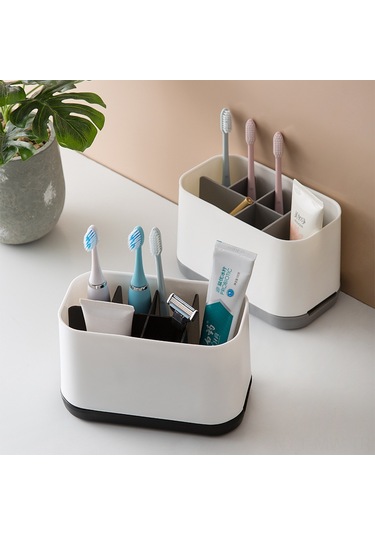 Moveevo Banyo Taşınabilir Diş Fırçası Ve Macun Saklama Kutusu - 78'li Paket, Kaymazsız, Bölmeli, Temizliği Kolay, Uzunluk Tasarrufu Diğer