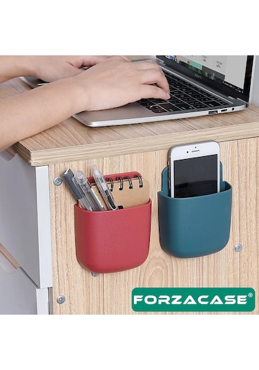 Çok Amaçlı Duvara Monte Telefon Şarj İstasyon Organizer Fc526