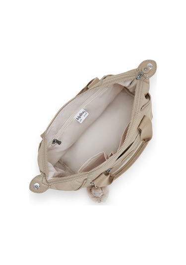 Kıplıng Art Mini Küçük Boy Omuz Çantası Bej Sıgn Beıge Emb Bej