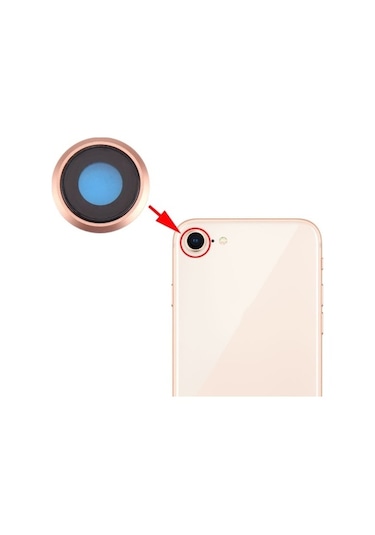 Apple Uyumlu iPhone 8 Kamera Lens Kapak Full (223496072)