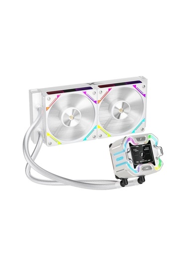 1st Player X Starshıp 240mm Beyaz Argb Ips 2.4" Dijital Ekranlı Am5,am4/lga 1851, Lga 1700 Premıum İ