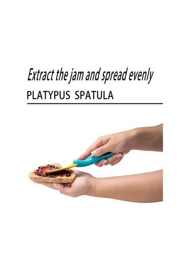 Kangvka Platypus Silikon Mutfak Spatula Seti 2 Adet - Yiyecek Dereceli Bpa'sız Güvenli Çeşitli Yemeklere Uygun