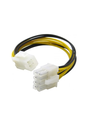Atx 12v 4 Pin Cpu Güç Kablosu To 8 Pin Power Kablo 30 Cm - Kp-101
