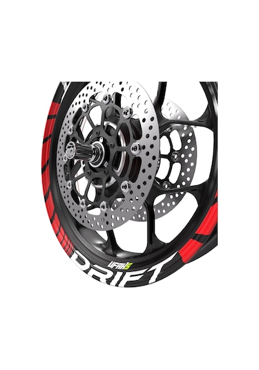 Mondial Drift Jant Şeridi Kırmızı