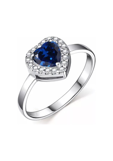 Gold Plaza Jewelry 925 Ayar Gümüş Çocuk Kalp Yüzüğü 194303567 Gri