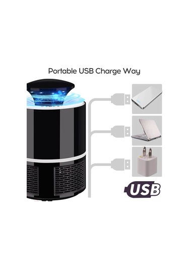 Padalink Usb Girişli Evcil 365nm Işık Teknolojili Sinirsel Kovucu: Etkili Sinek Ve Mus Musu Avcısı - Siyah