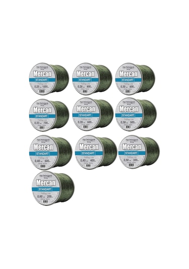 Mercan Standart Yeşil Bobin Makara Misina