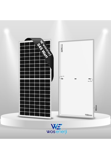 Wos Enerji 545 W Güneş Paneli Monokristal Perc 144 Hücreli