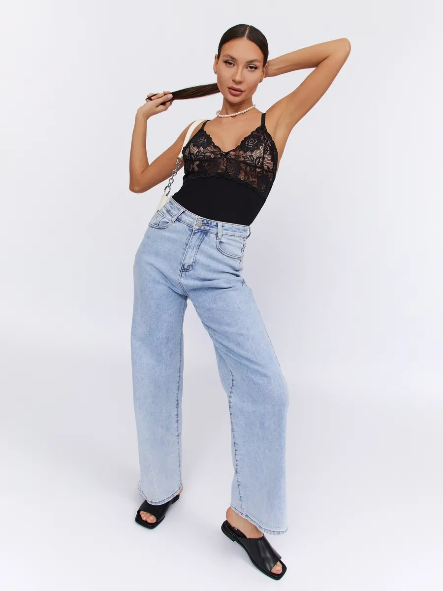 Divamore Ceket Altı Dantel İç Çamaşırı Atkı 392047699 Siyah