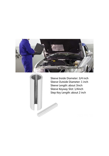 Mufunye Gaz Motoru Krank Mil Kolu Bileşeni - 3/4" İla 1" Çap Adaptörü, Adım Anahtarı İle Çelik, Cnc İşlenmiş, Dayanıklı