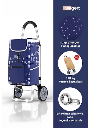 Metal Tekerlekli Pazar Arabası