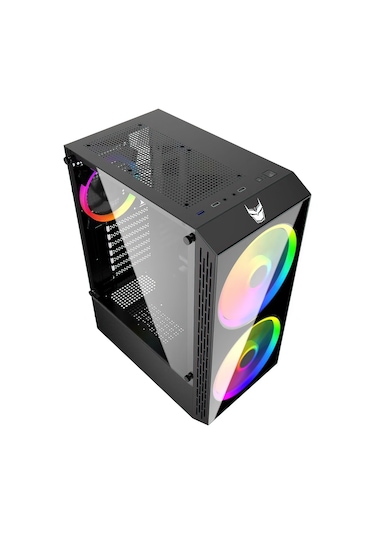 Izoly Esir 2X Argb 18 CM 1x ARGB 12 CM Fanlı Usb 3.0 Temperli Cam