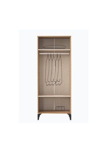 Hazar 2 Kapılı Gardırop Elbise Dolabı 80x47x200cm