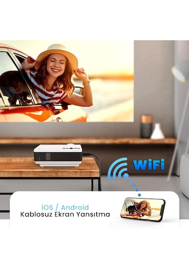 Vankyo Leisure 410 5G WiFi 1080P Destekli 240" Dahili Hoparlör PS5/PS4/XBOX/HDMI Projeksiyon Cihazı