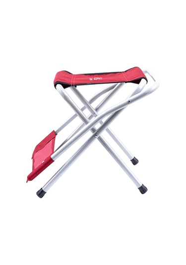 Katlanabilir Balıkçı Kamp Taburesi - Arkalıklı - Kırmızı 19019 Çok Renkli