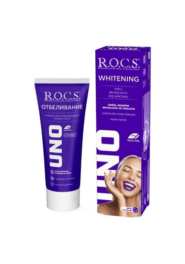 Rocs Uno Hızlı Beyazlatıcı Diş Macunu 74 Gr
