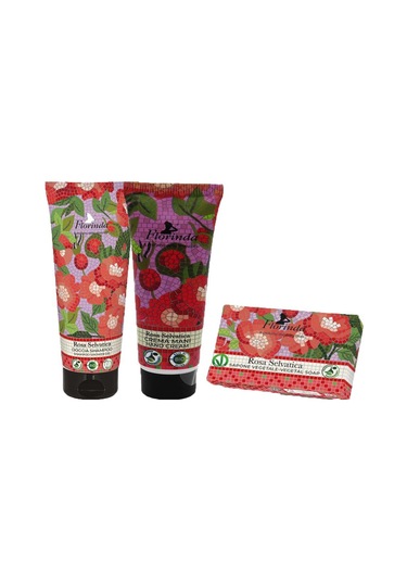 Florinda Rosa Selvatica Gül Aromalı 3lü Set Çiçek