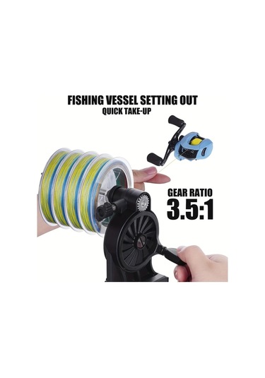 Xuweiwei Moloca Siyah Balıkçılık Hattı Winder Sku A Kullanımı Kolay Dayanıklı Spooler Balıkçılar İçin Anneler Günü Hediyesi