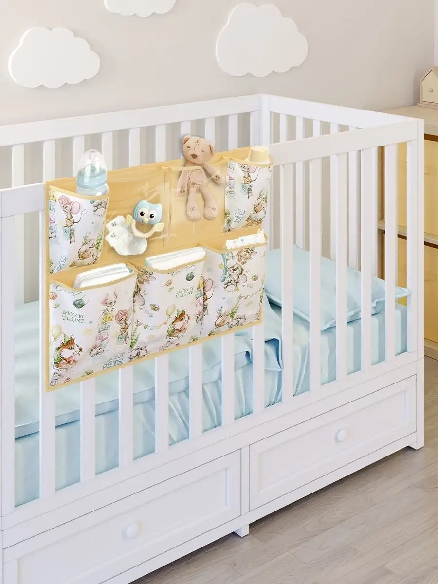 Valıant Yatak Başı İçin Askılı Cep Düzenleyici 119840889 Gri