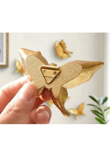 4 Parça Kelebek Duvar Süsü Ev Dekoru Duvar Dekorasyonu Biblo Obje