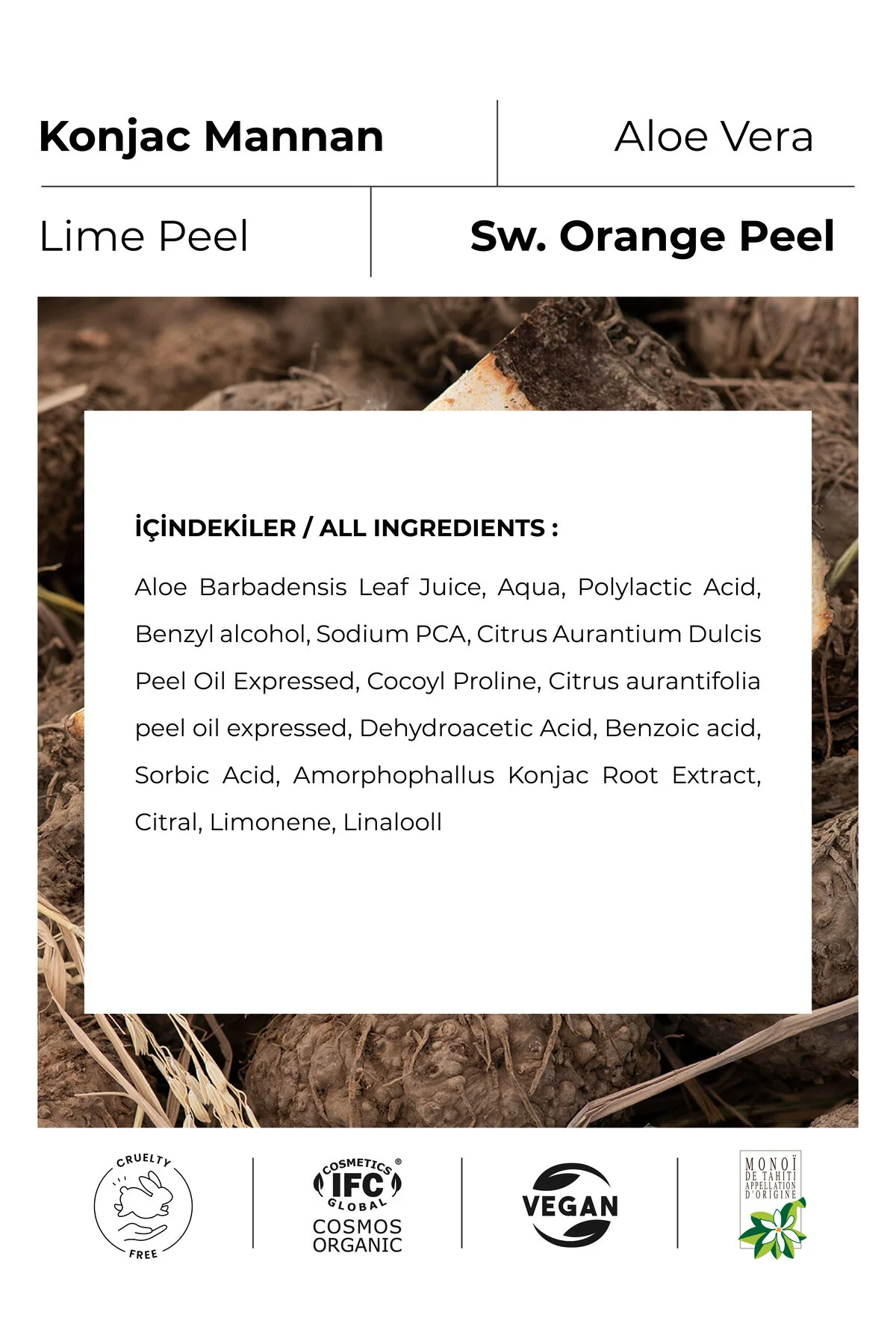 Monoibio Konjac Organik Arındırıcı Aydınlatıcı Peeling - Akne Karşıtı Nemlendirici Peeling 100 Ml